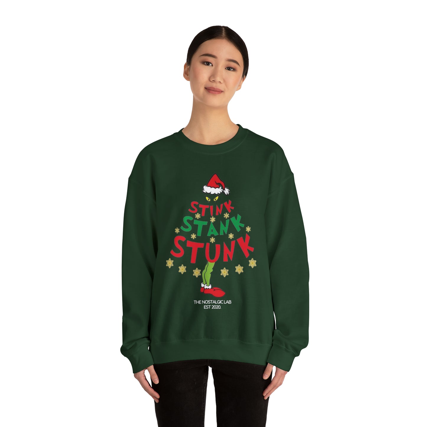 Stink Stank Stunk Grinch Unisex Crewneck Sweatshirt