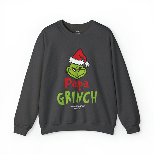 Papa Grinch Unisex Crewneck Sweatshirt
