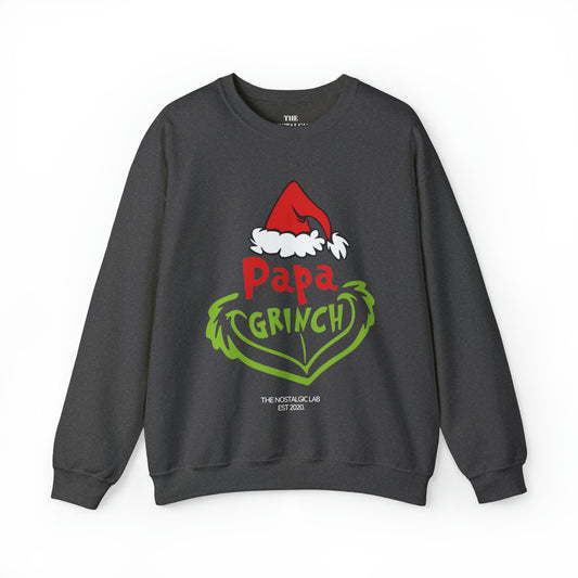 Papa Grinch Unisex Crewneck Sweatshirt
