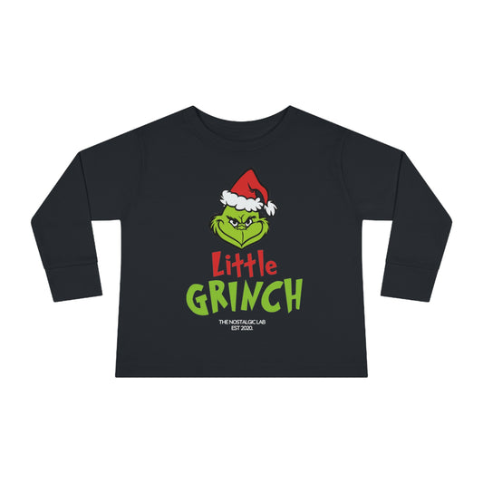 Little Grinch Toddler Long Sleeve Tee