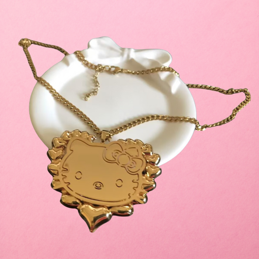 HK Bamboo Heart Necklace