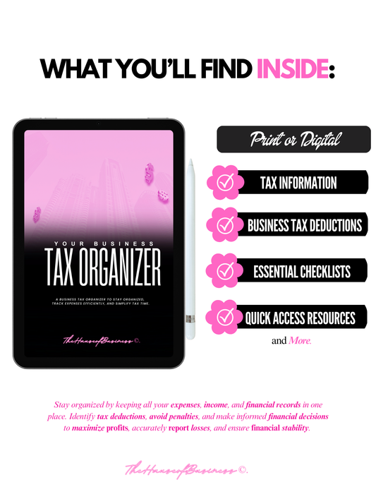 Tax Organizer For Small Businesses