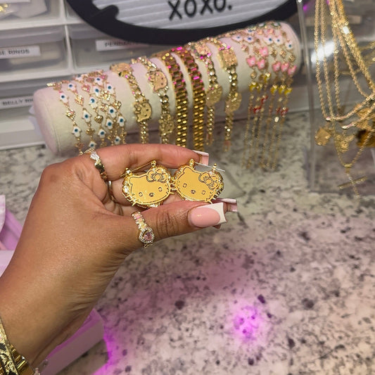 HK Heart Twist Hoops