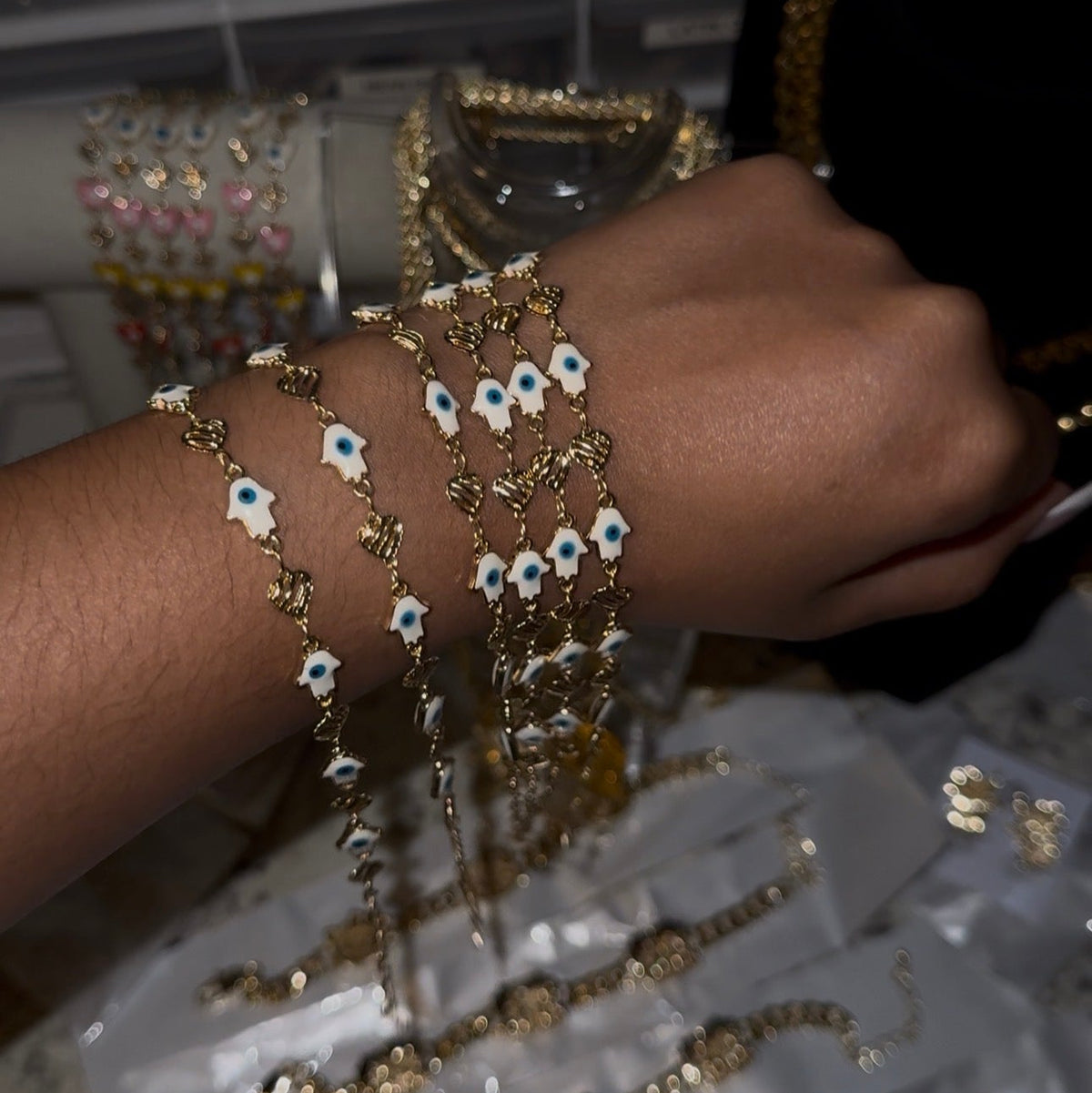 Mal De Ojo Hand Bracelet