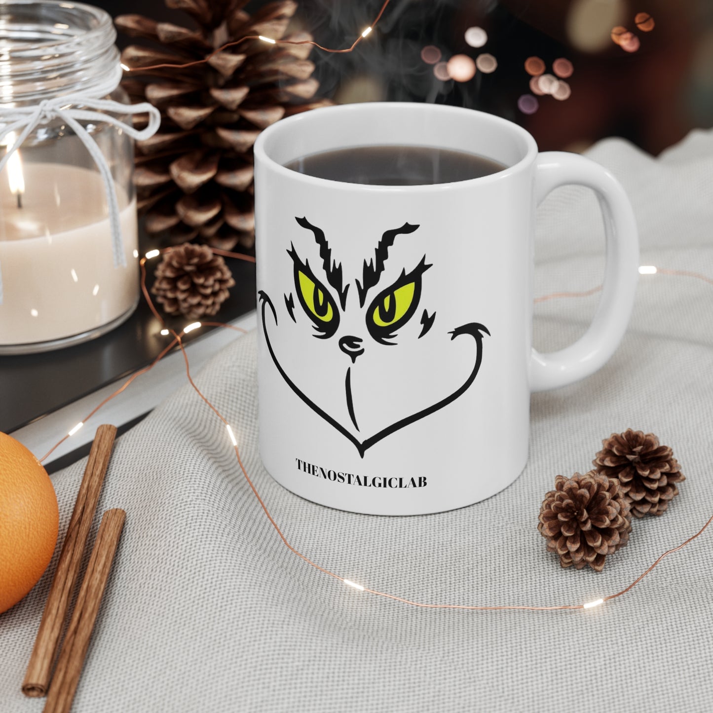 Grinch Face Ceramic Mug 11oz