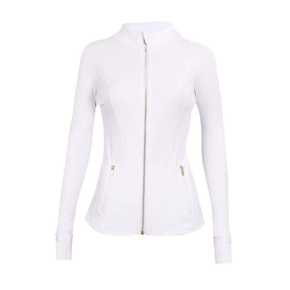 Lululemon Full Zip Define Leggings Set - White Gold Zipper