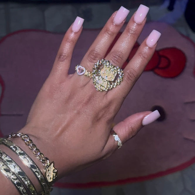 HK Hrt Nugget Ring