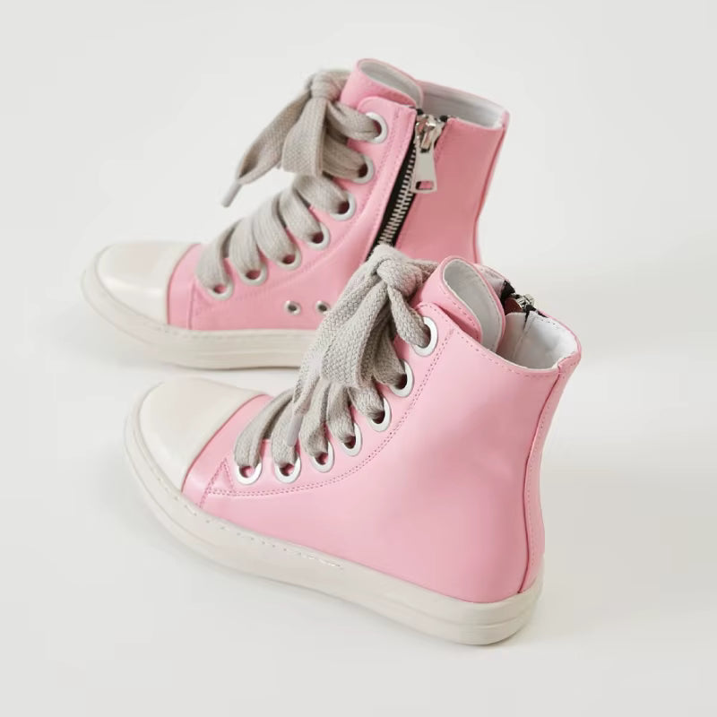 Pink Chunky Boots