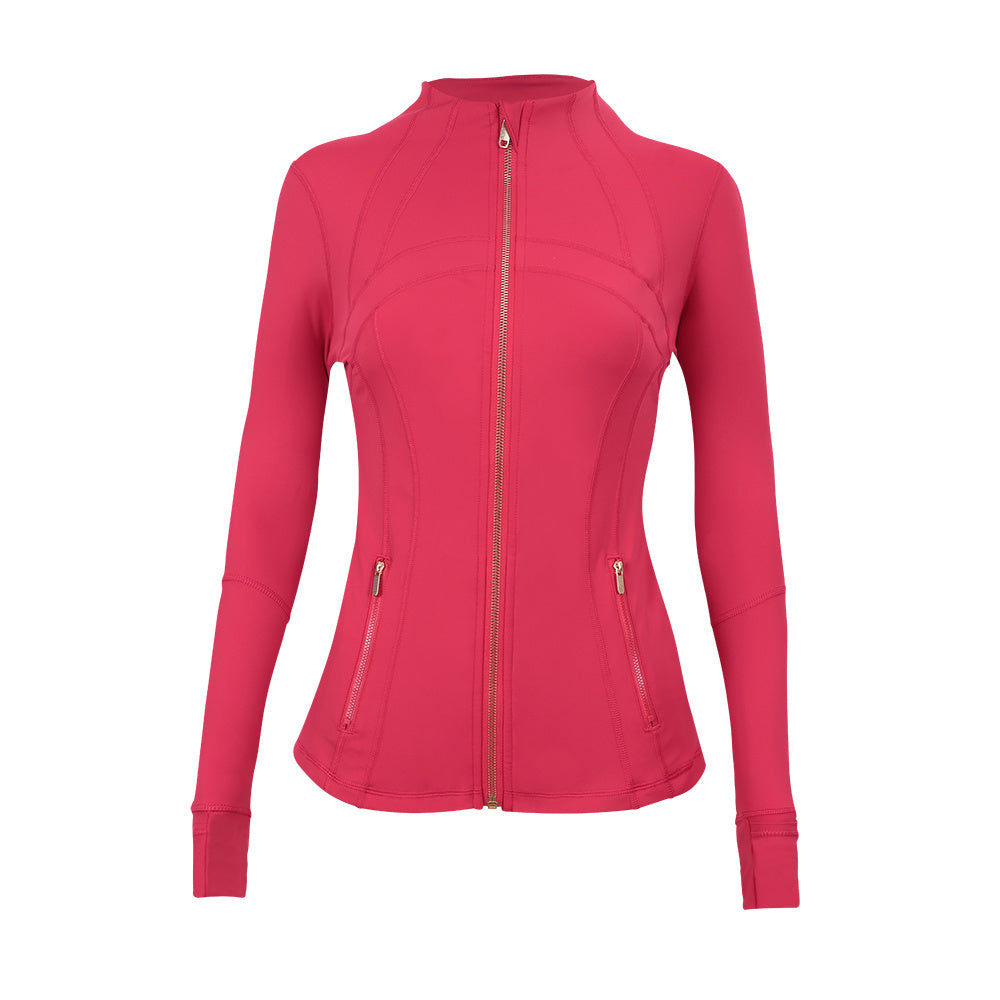 Lululemon Full Zip Define Leggings Set - Red Gold Zipper