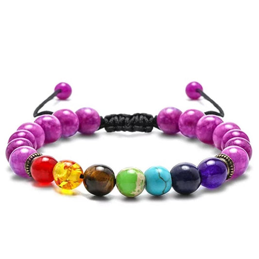 Chakra Beaded Buddha Bracelet