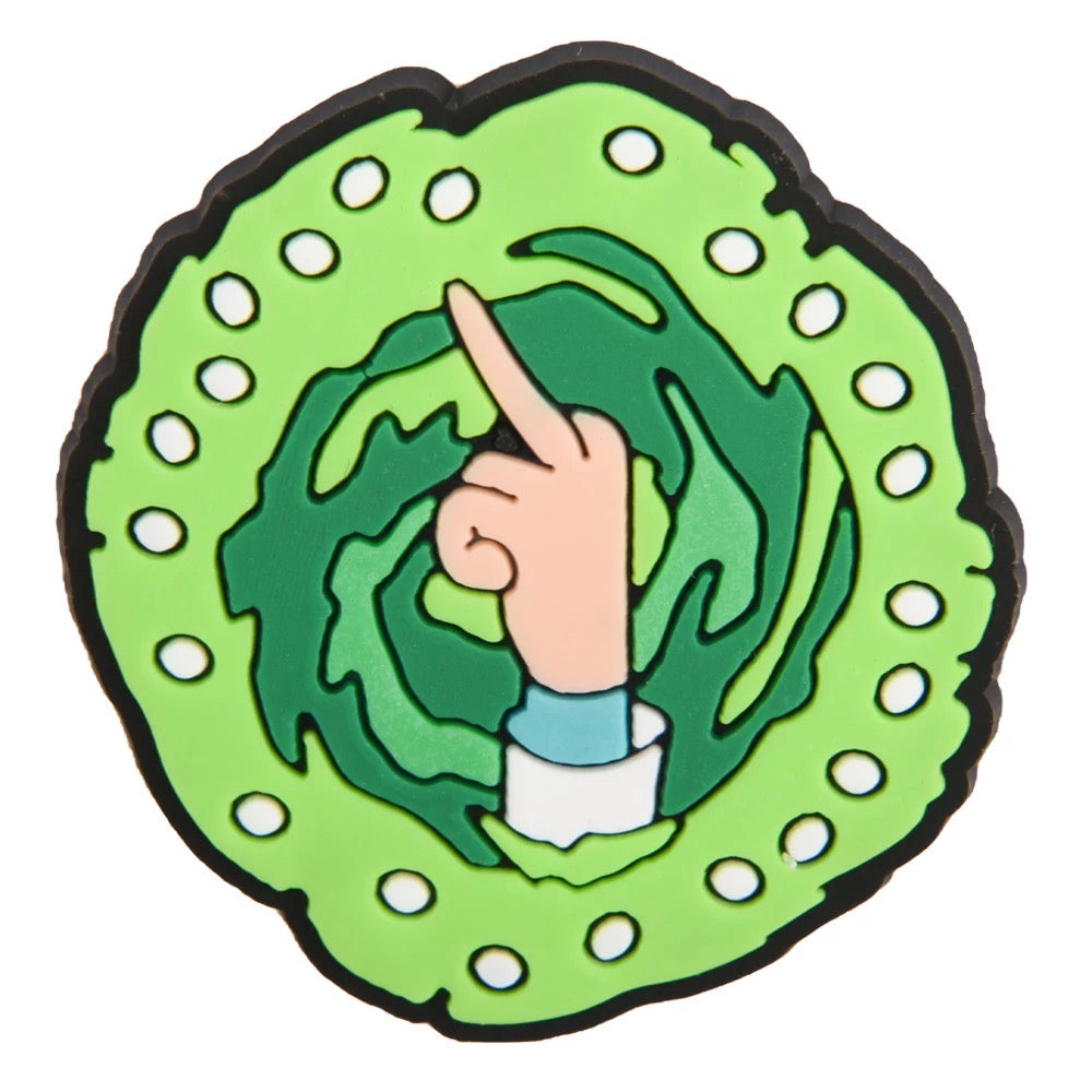 Rick Middle Finger Croc Klip