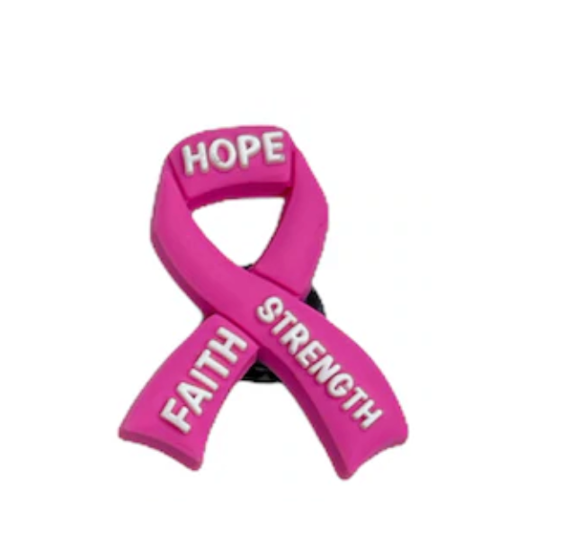 Cancer Awareness Croc Klip