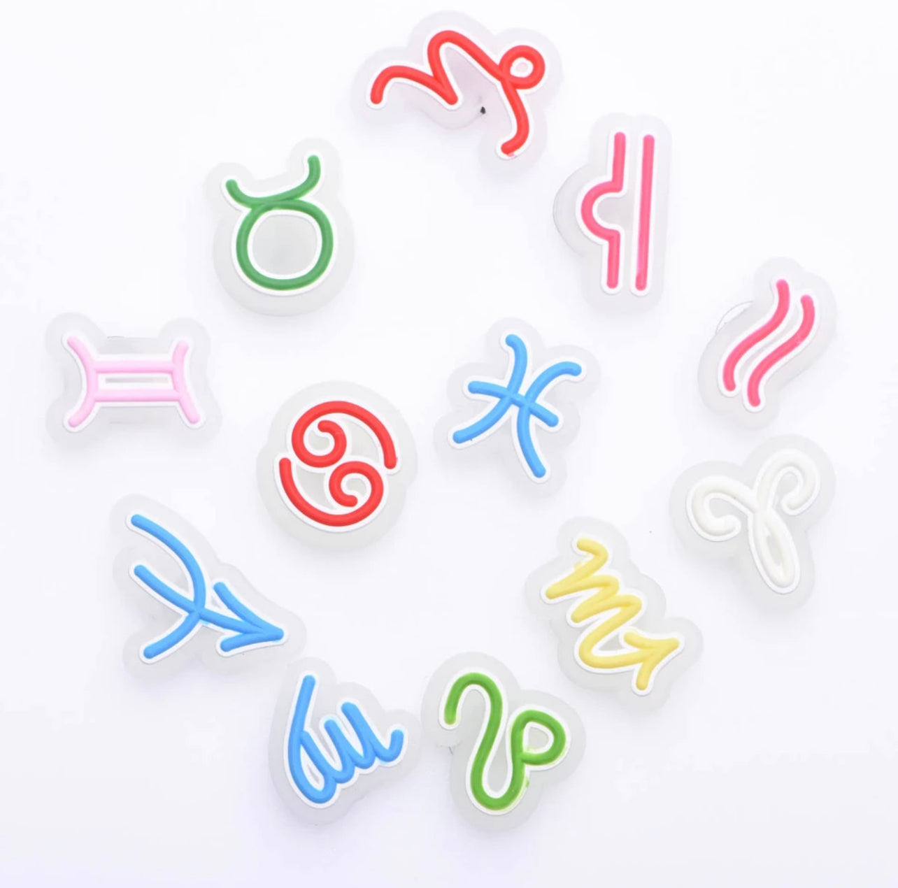 Glow Zodiac Sign Croc Klip
