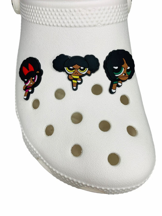 Afro Power Puff Girls Croc Klip