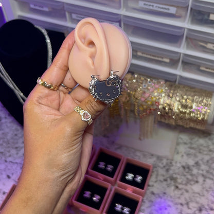 HK Heart Twist Hoops