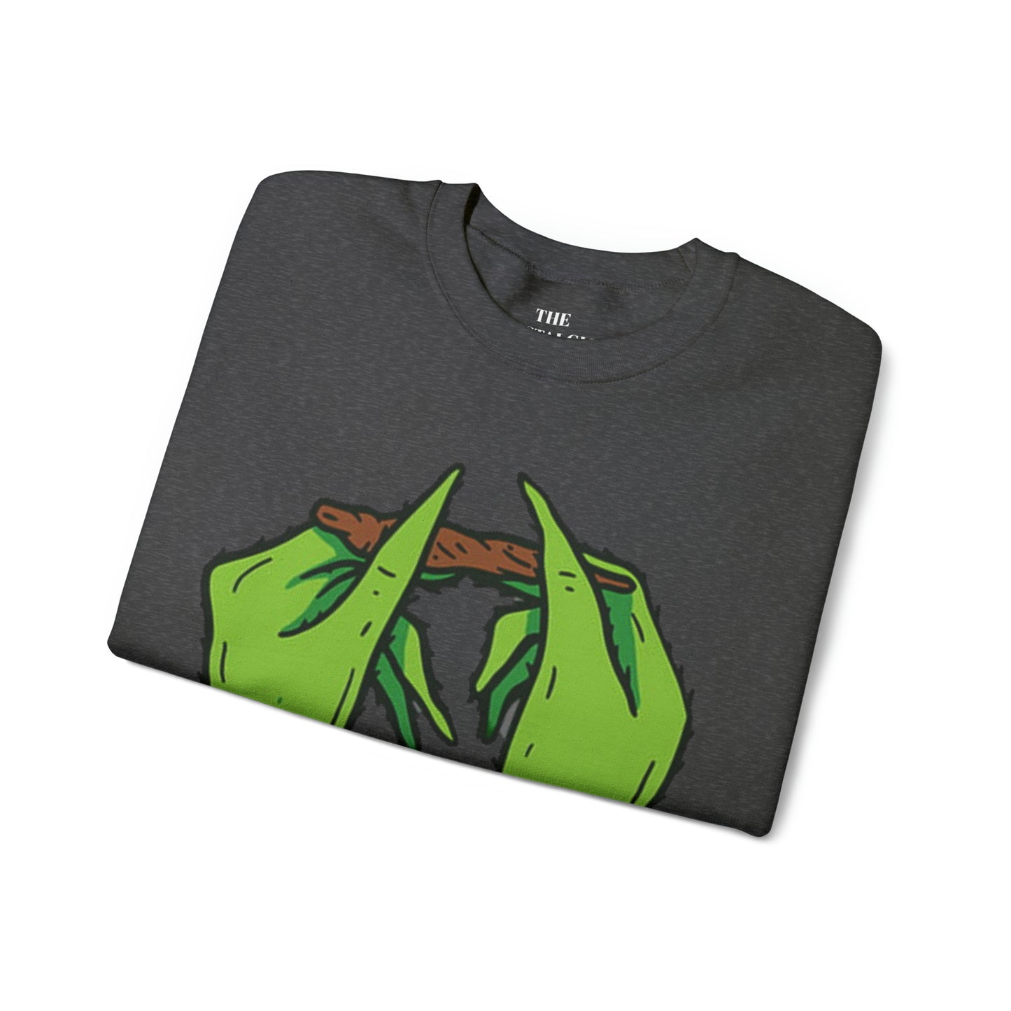 Grinch Roll Up Unisex Crewneck Sweatshirt