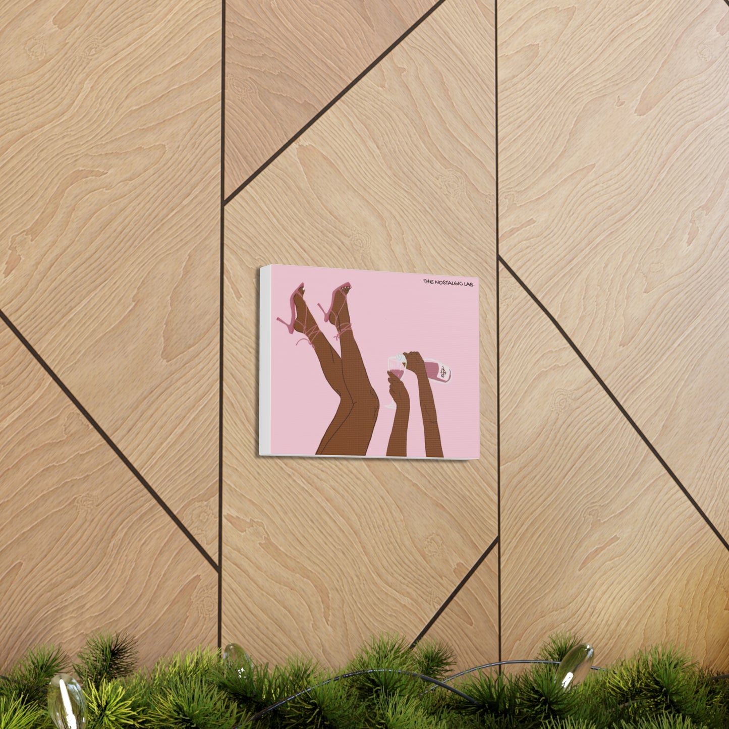 Champagne Girly Gallery Canvas
