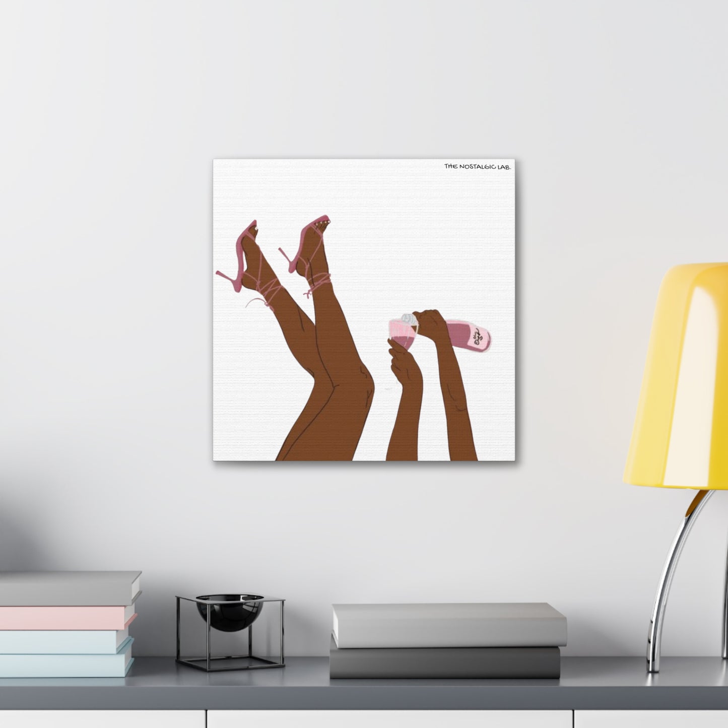 Champagne Girly Gallery Canvas