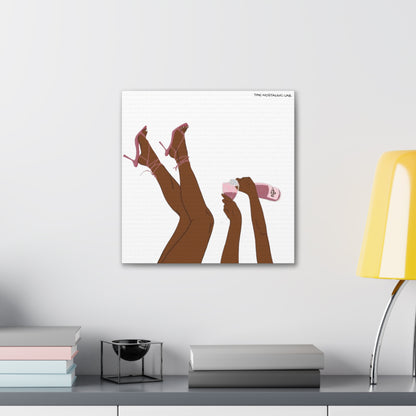 Champagne Girly Gallery Canvas
