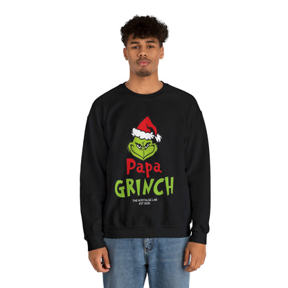 Papa Grinch Unisex Crewneck Sweatshirt
