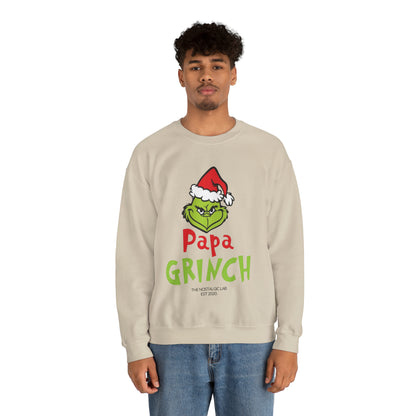 Papa Grinch Unisex Crewneck Sweatshirt