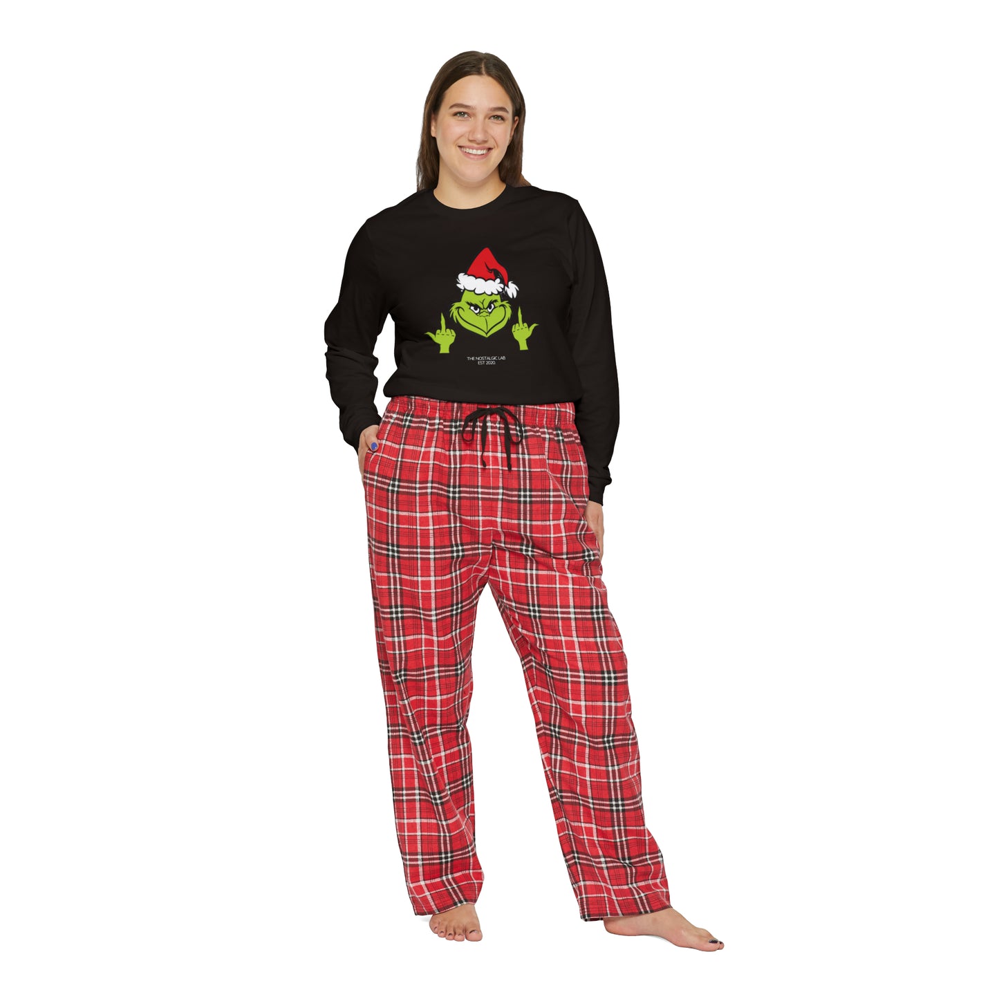 Women's Grinch Finger Pajama Set