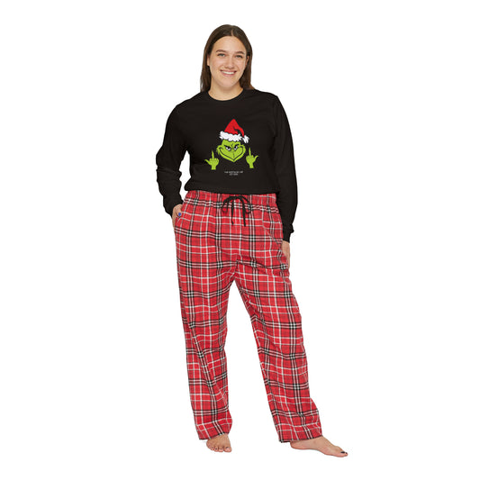 Women's Grinch Finger Pajama Set