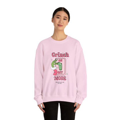 Grinch Mode Unisex Crewneck Sweatshirt