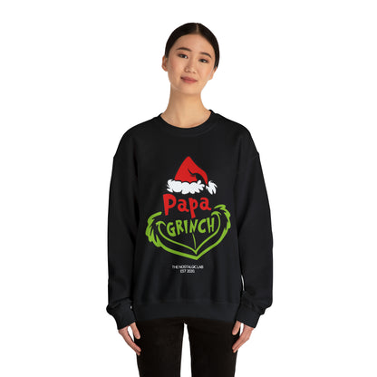 Papa Grinch Unisex Crewneck Sweatshirt