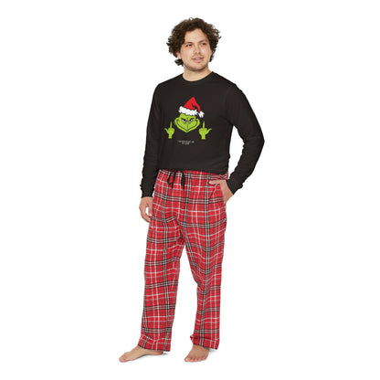 Men's Grinch Finger Pajama Set