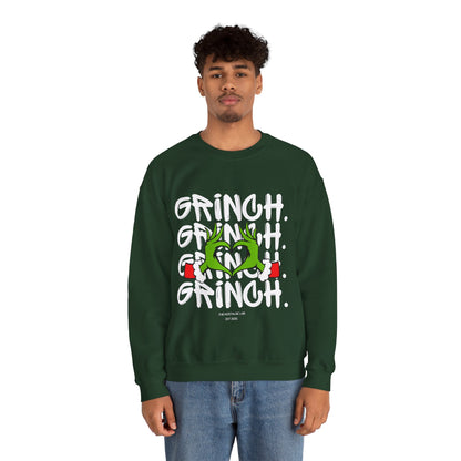 Grinch Heart Unisex Crewneck Sweatshirt