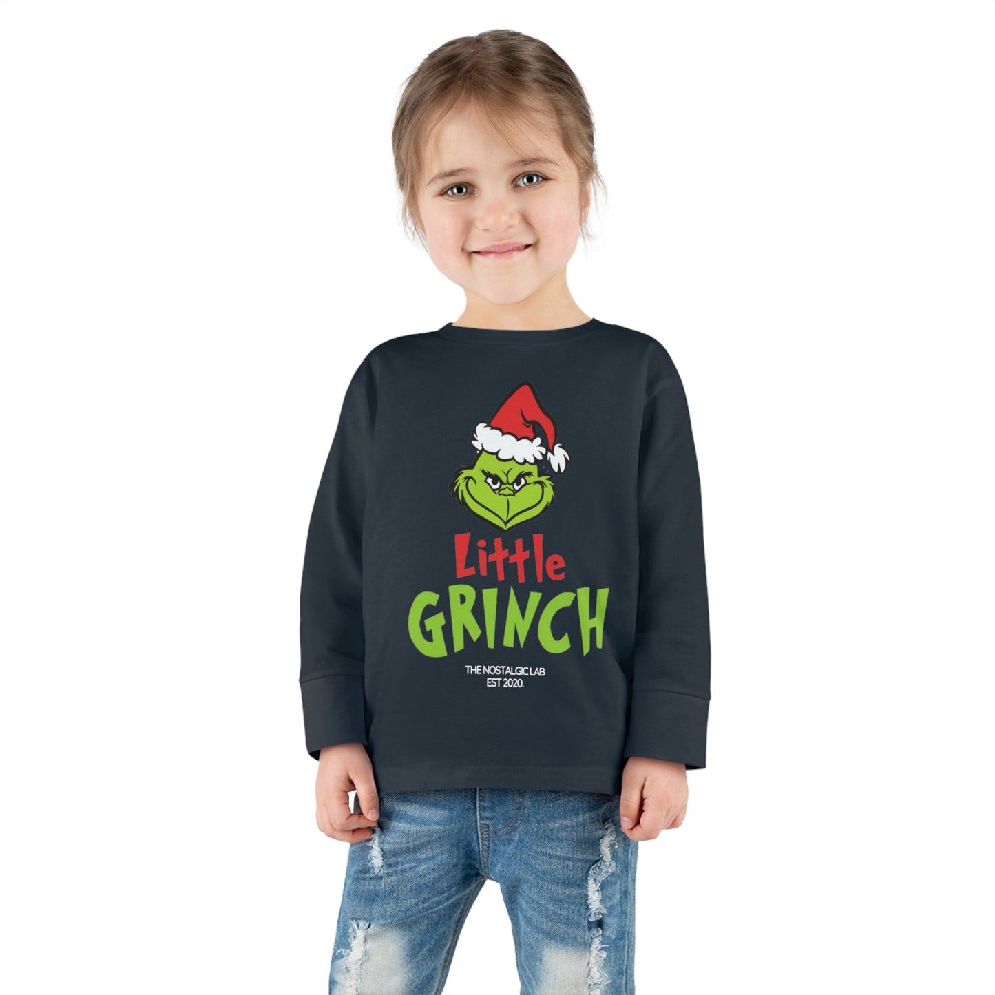 Little Grinch Toddler Long Sleeve Tee