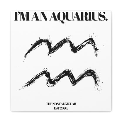 I'M AN AQUARIUS Gallery Canvas