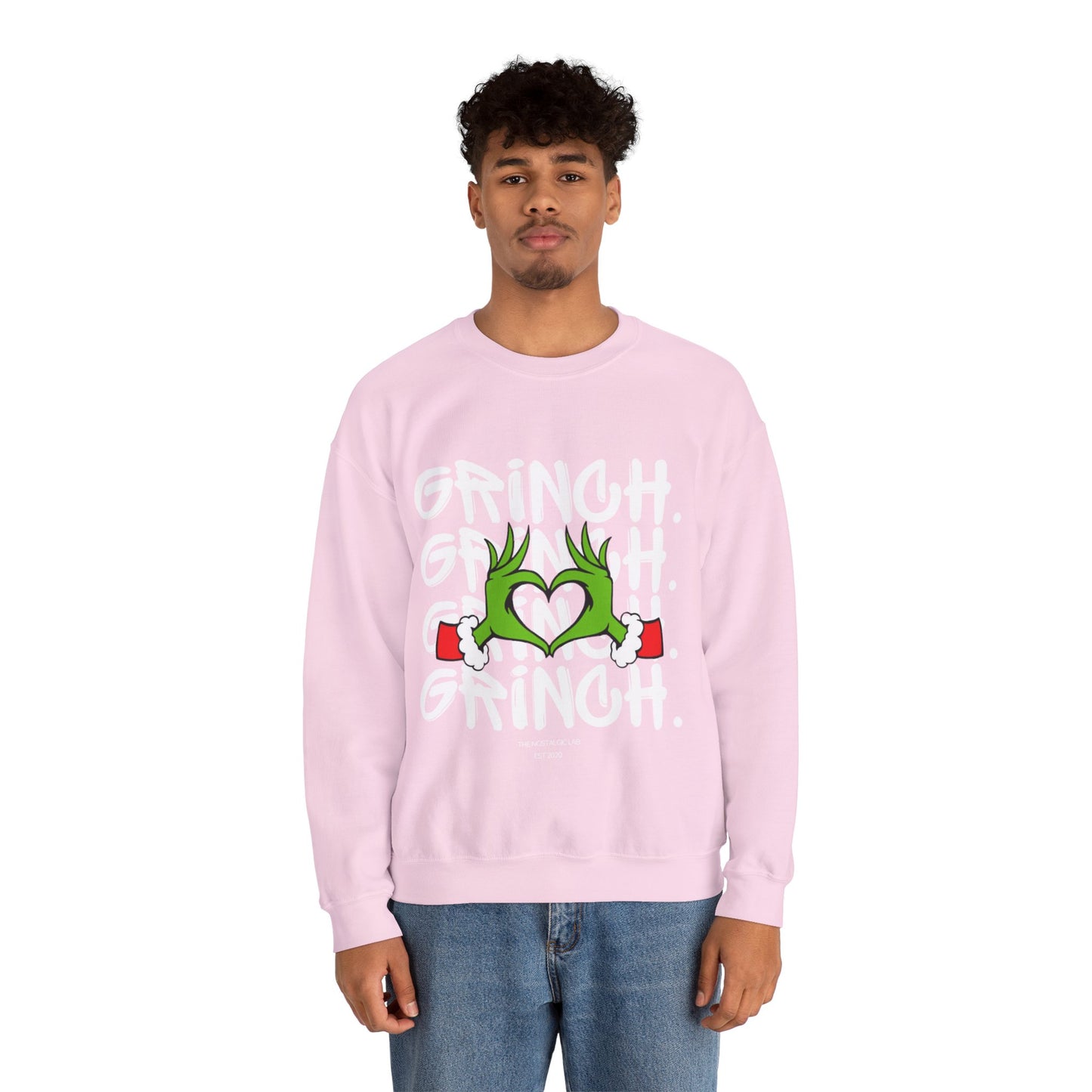 Grinch Heart Unisex Crewneck Sweatshirt