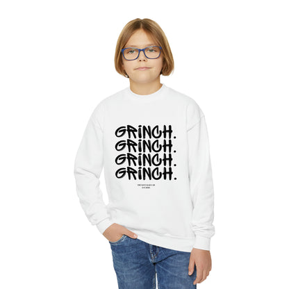 Grinch Heart Youth Crewneck Sweatshirt