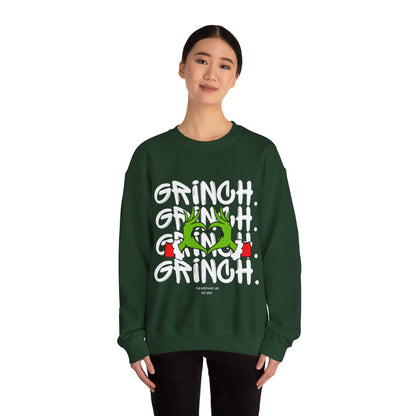 Grinch Heart Unisex Crewneck Sweatshirt