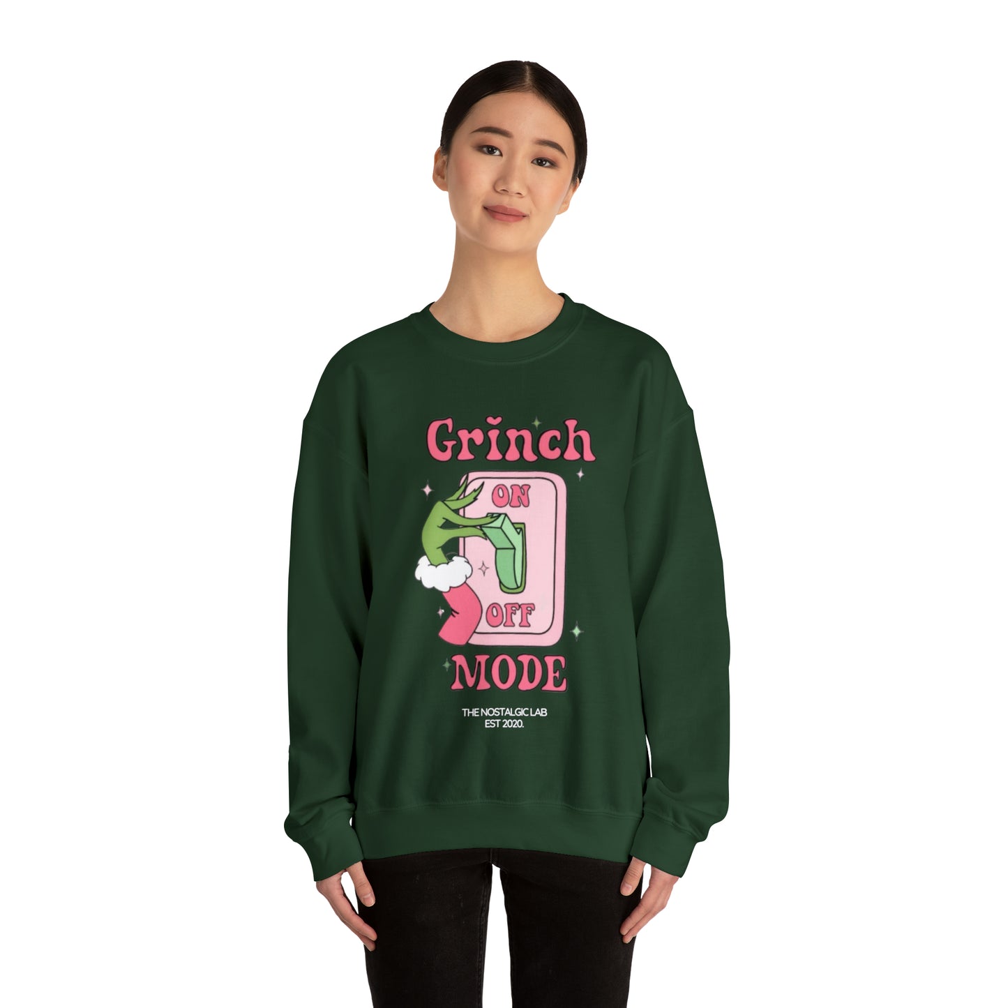 Grinch Mode Unisex Crewneck Sweatshirt