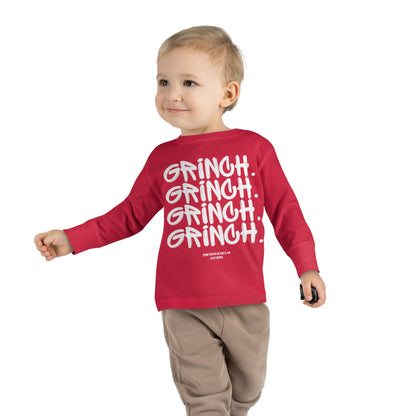 Grinch Graffiti Toddler Long Sleeve Tee