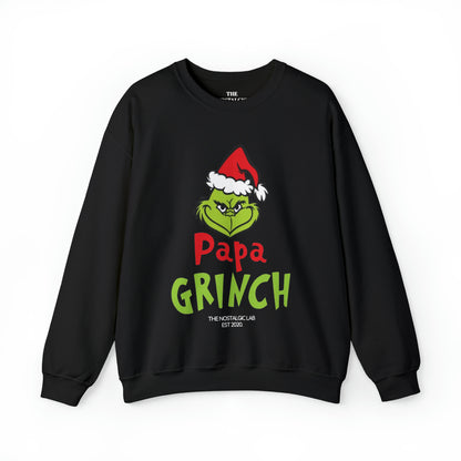 Papa Grinch Unisex Crewneck Sweatshirt