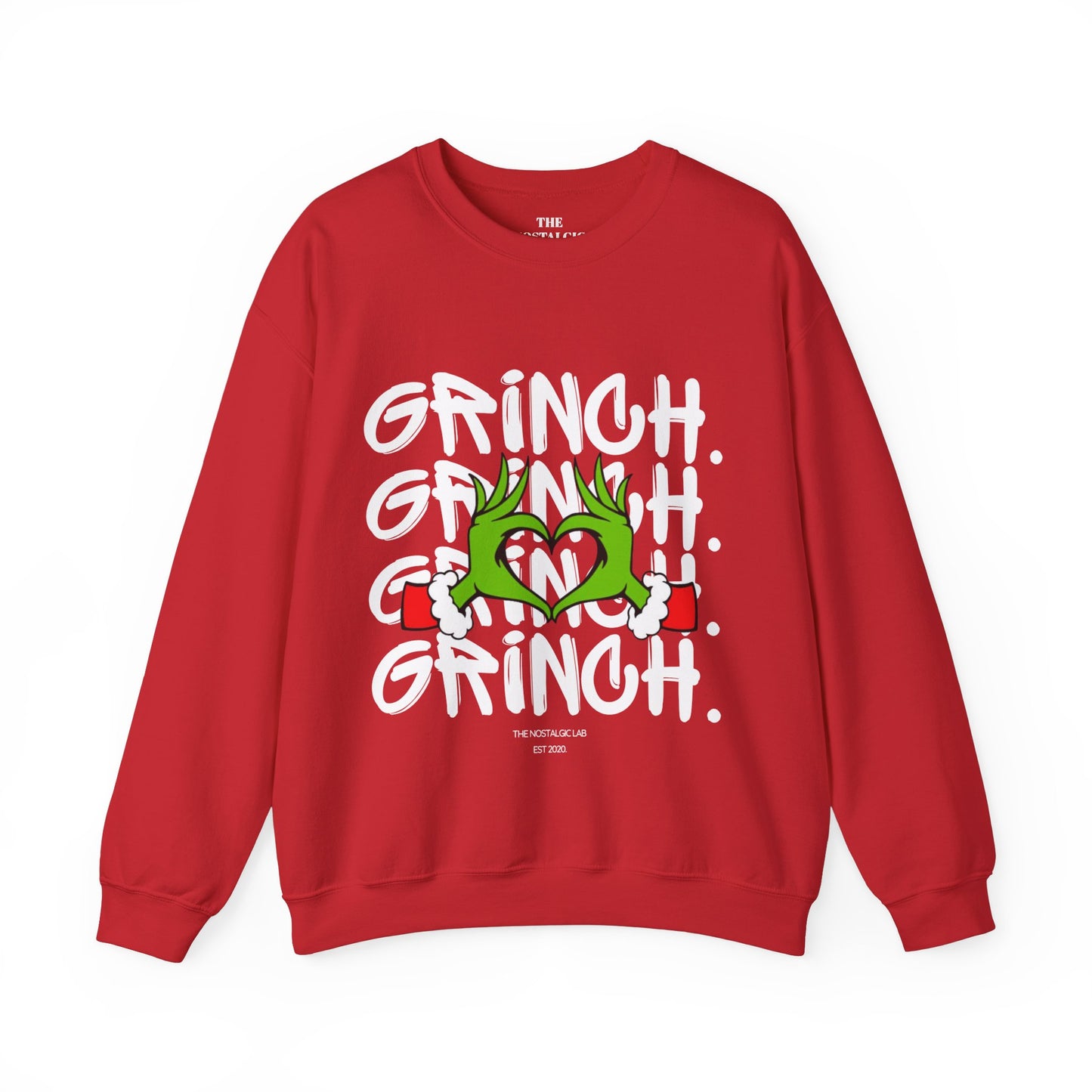 Grinch Heart Unisex Crewneck Sweatshirt