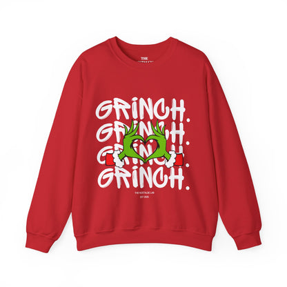 Grinch Heart Unisex Crewneck Sweatshirt