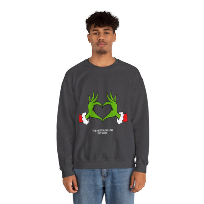 Grinch Heart Unisex Crewneck Sweatshirt