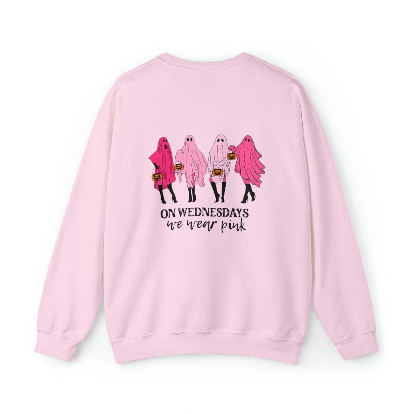 Unisex On Wednesdays We Wear Pink Crewneck Sweatshirt