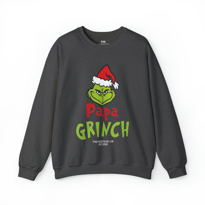 Papa Grinch Unisex Crewneck Sweatshirt