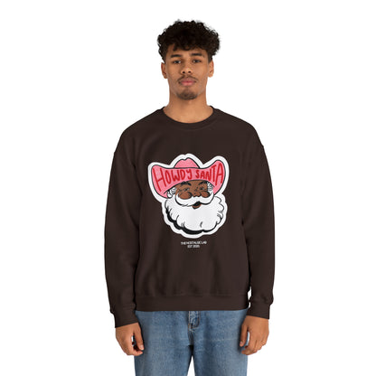 Howdy Santa Dark Chocolate Unisex Crewneck Sweatshirt