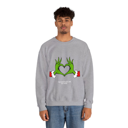 Grinch Heart Unisex Crewneck Sweatshirt