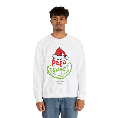 Papa Grinch Unisex Crewneck Sweatshirt
