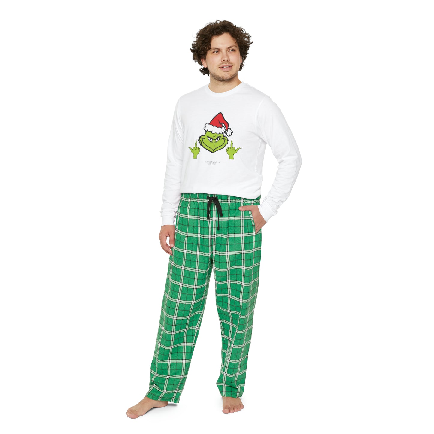 Men's Grinch Finger Pajama Set