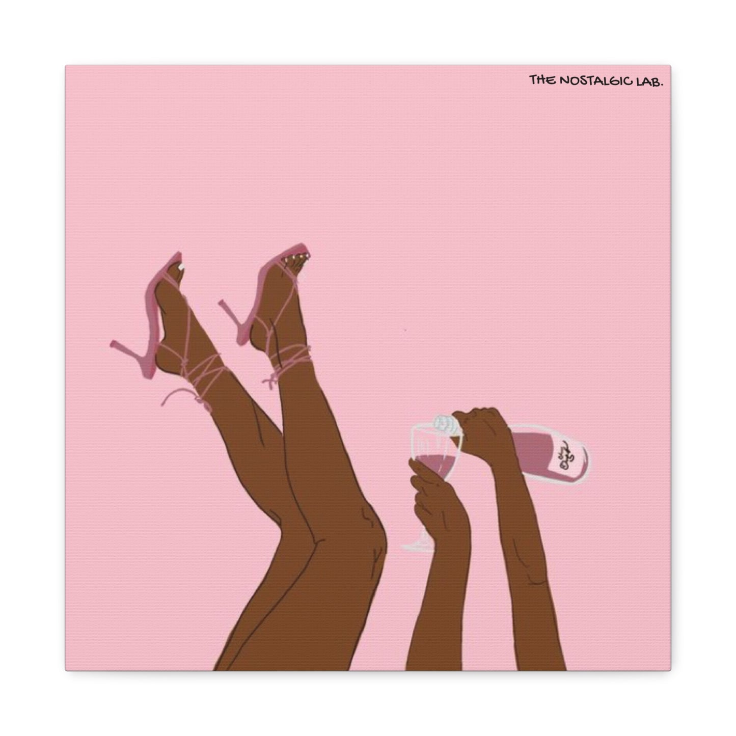 Champagne Girly Gallery Canvas
