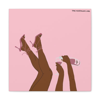 Champagne Girly Gallery Canvas